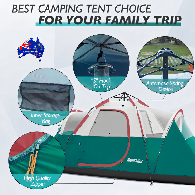 6 Person Family Waterproof Camping Tent