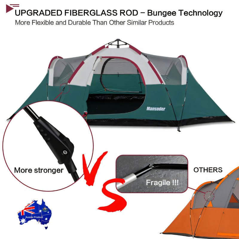 6 Person Family Waterproof Camping Tent