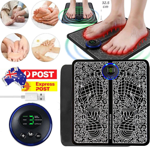 Electric Foot Massager EMS Feet Massage Mat Circulation Booster